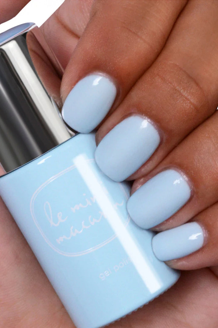 Le Mini Macaron - Neglelak Gel - Blue Vanilla Neglelak 