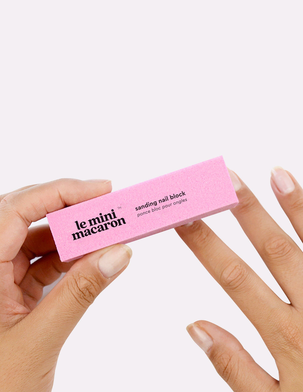 Le Mini Macaron - Sanding Nail Block - Pink Neglefile 