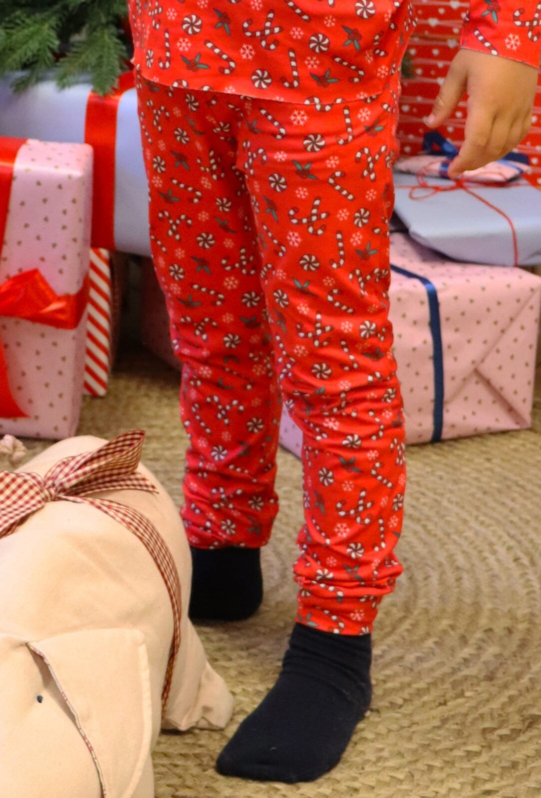 Liberte Ami - Alma-Leggings (Kids) - Candycane Red Leggings 