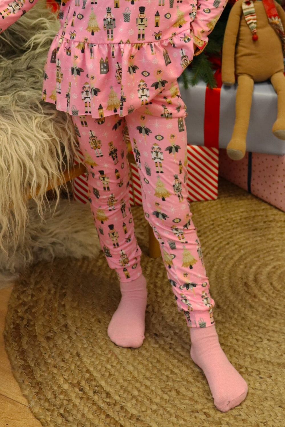 Liberte Ami - Alma-Leggings (Kids) - Nutcracker Bubblegum Leggings 