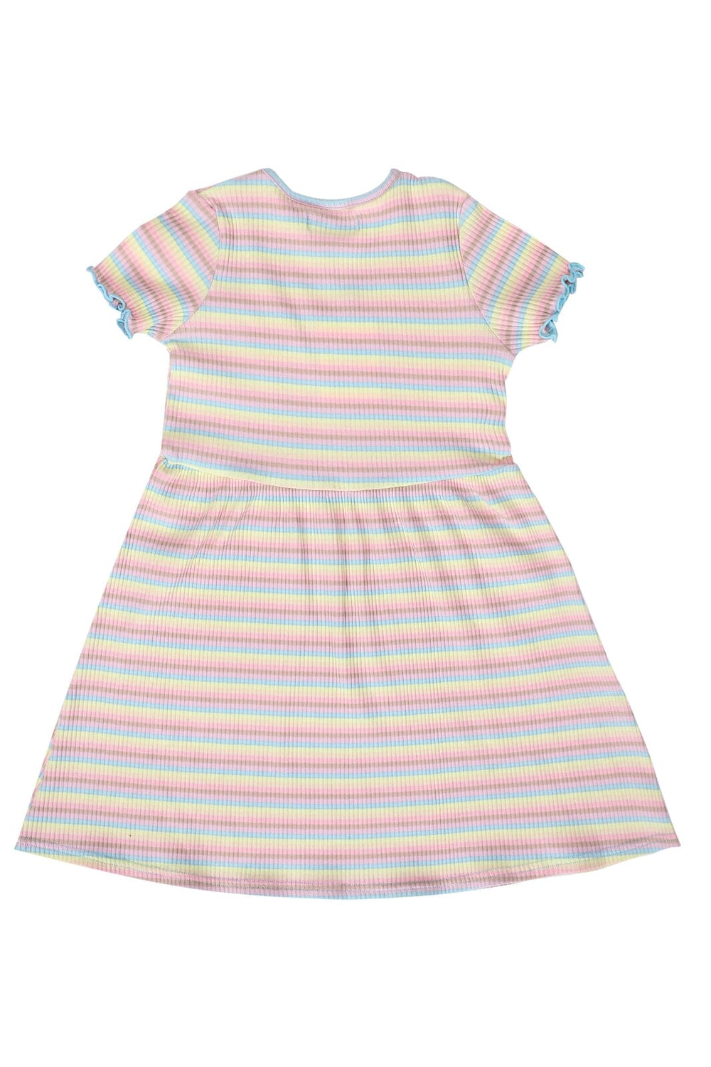 Liberte Ami - Natalia-Ss-Dress-Kids - Dusty Multicolor Stripe Kjoler 