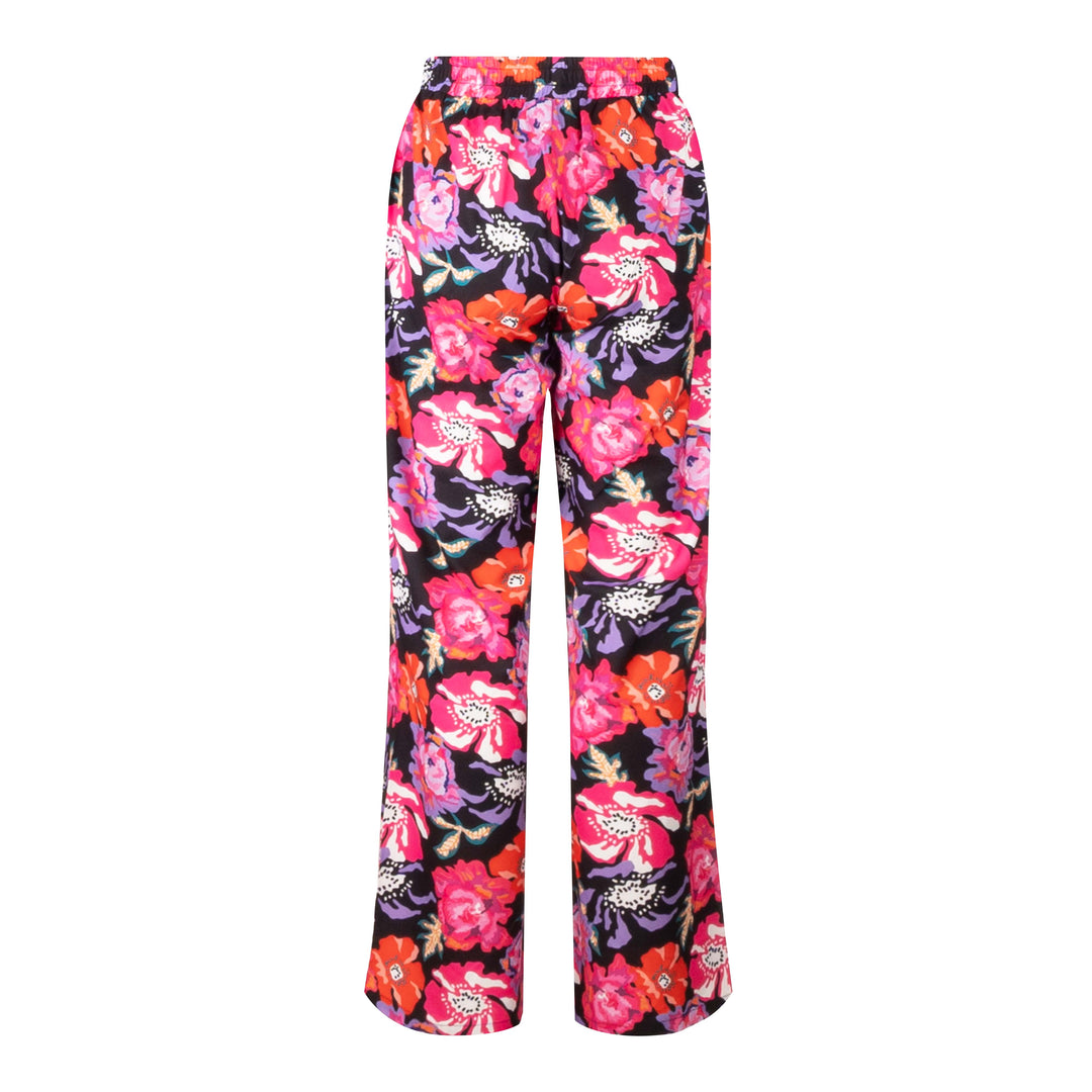 Liberte - Fiona-Pants - Pink Red Flower Bukser 