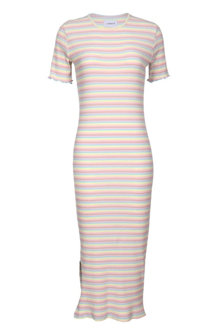 Liberte - Natalia-Ss-Dress - Dusty Multicolor Stripe Kjoler 