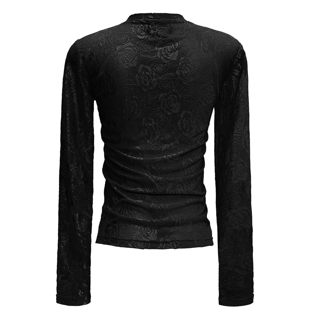 Liberte - Rose-Ls-Lace-Blouse - Black Bluser 