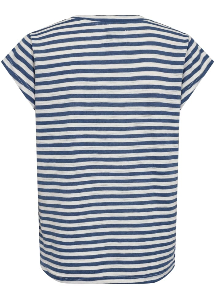 Liberte - Ulla-Stripe-Tshirt - Navy White Stripe T-shirts 