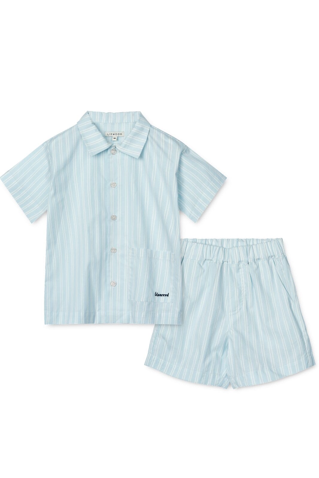 Liewood - Leona Stripe Set - Y/D stripe Pure sky / Creme de la creme