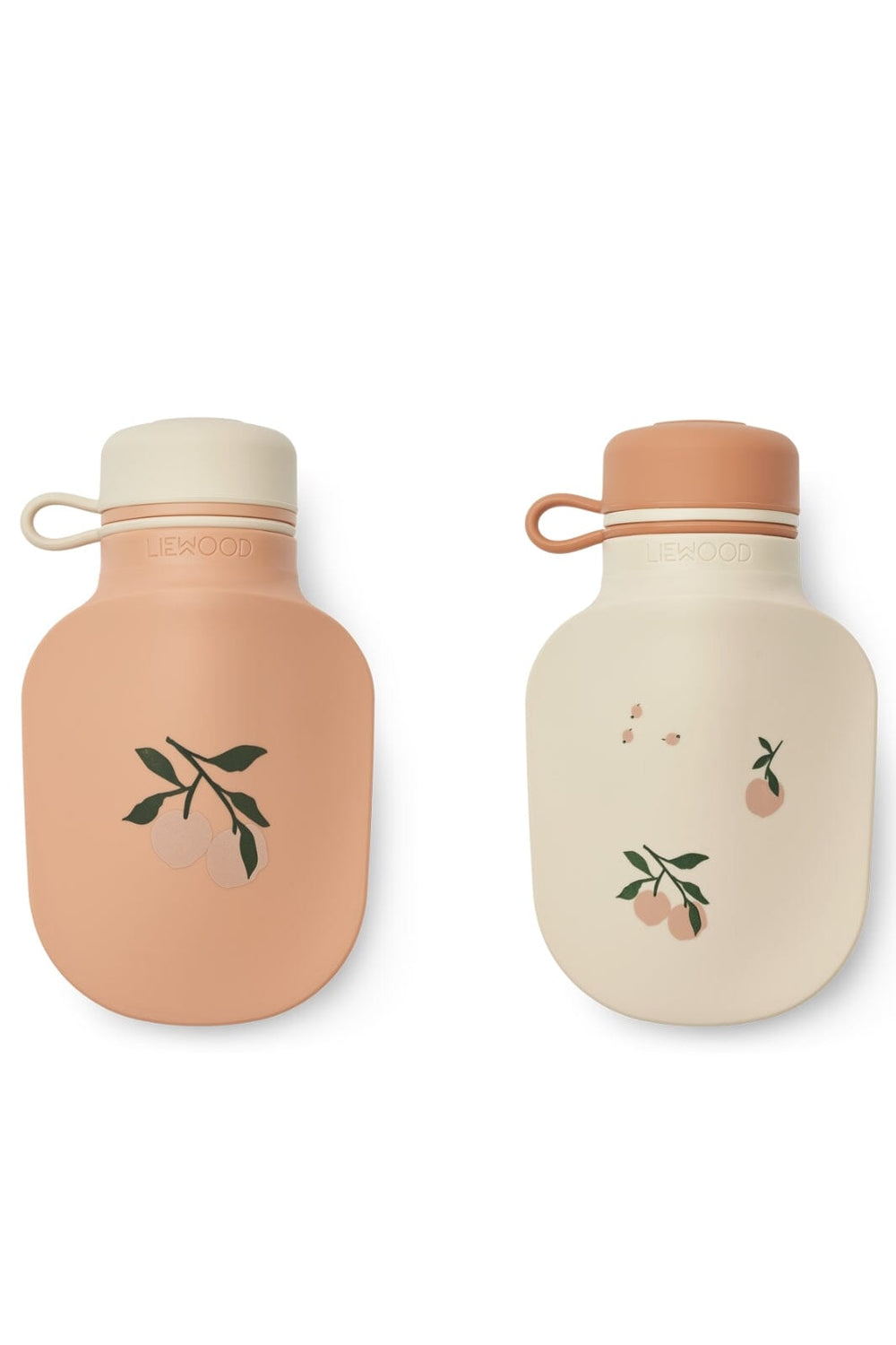 Liewood - Lizzie Smoothie Bottle 2-Pack - Peach / Sea shell