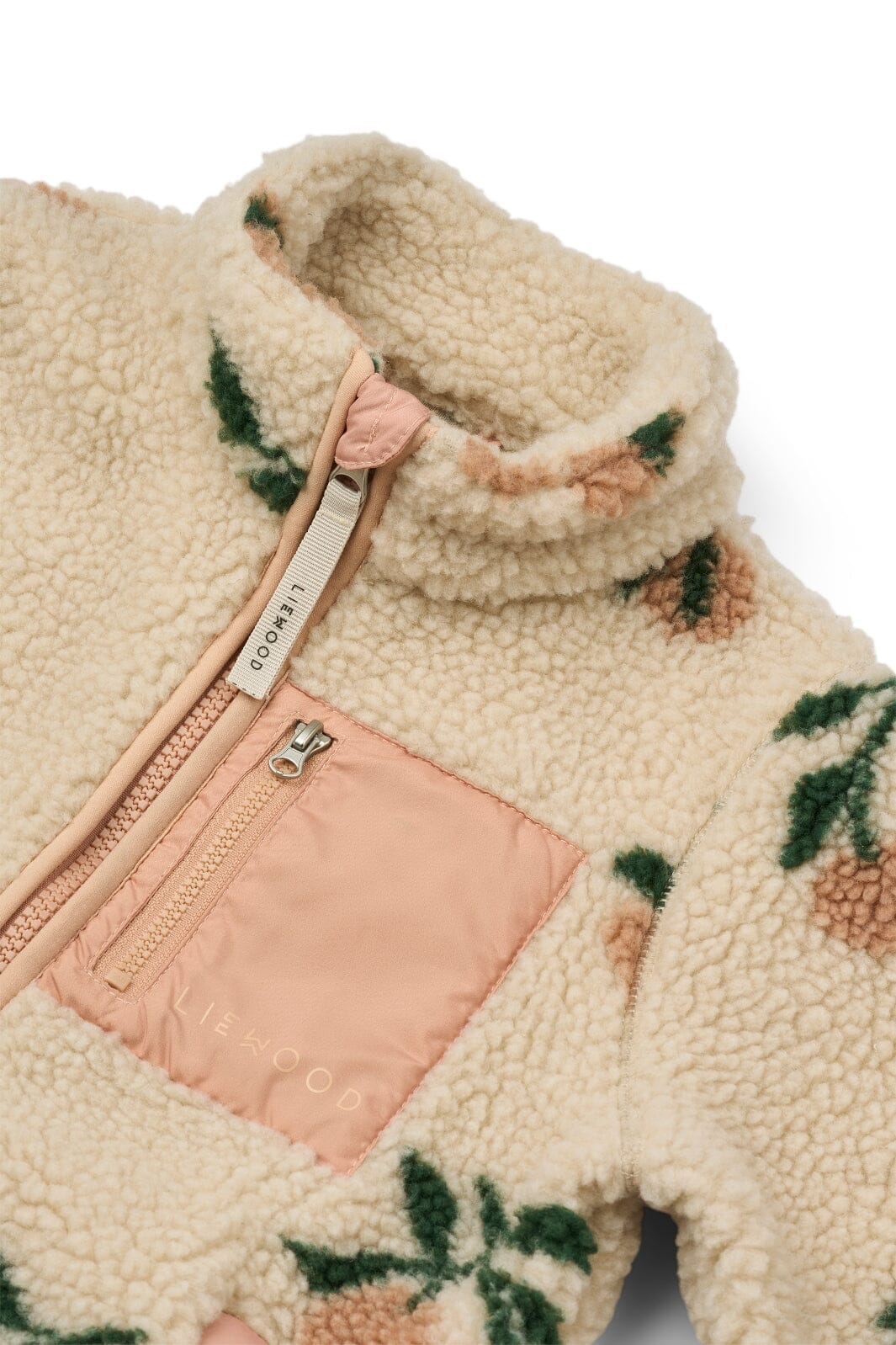 Liewood - Nolan Pile Jacket - Peach / Sea shell