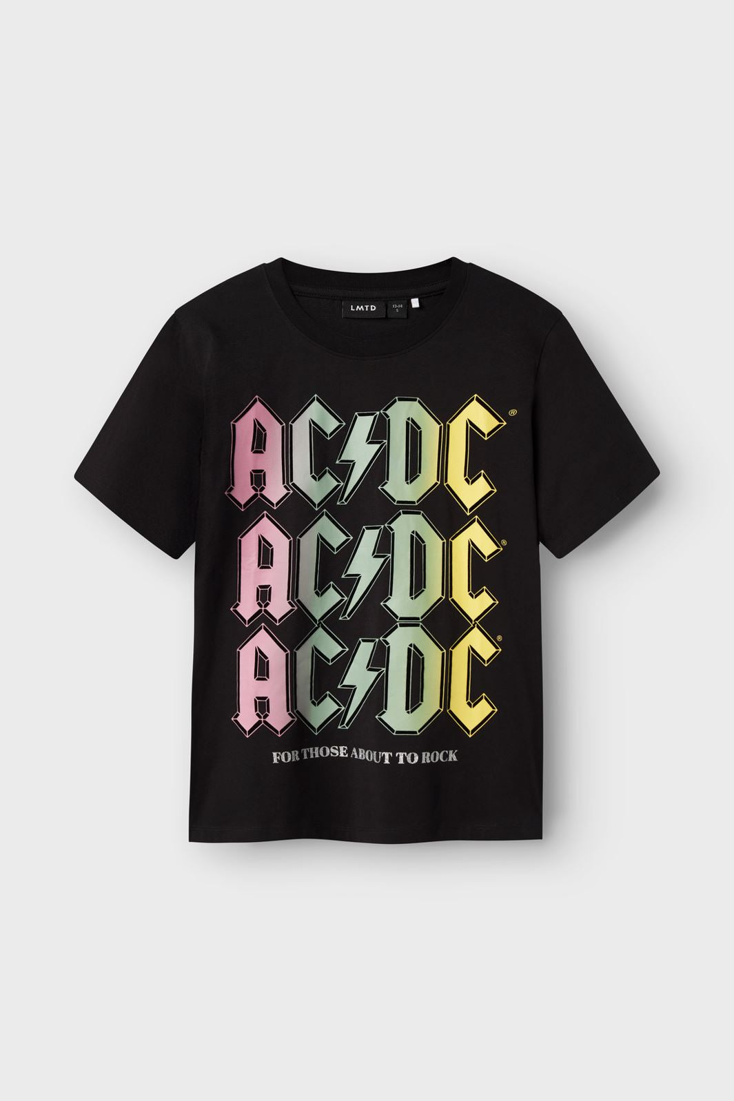 Lmtd - Nlfnya Acdc Ss Top Lad Bfu - 4698112 Black