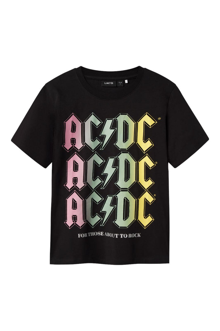 Lmtd - Nlfnya Acdc Ss Top Lad Bfu - 4698112 Black