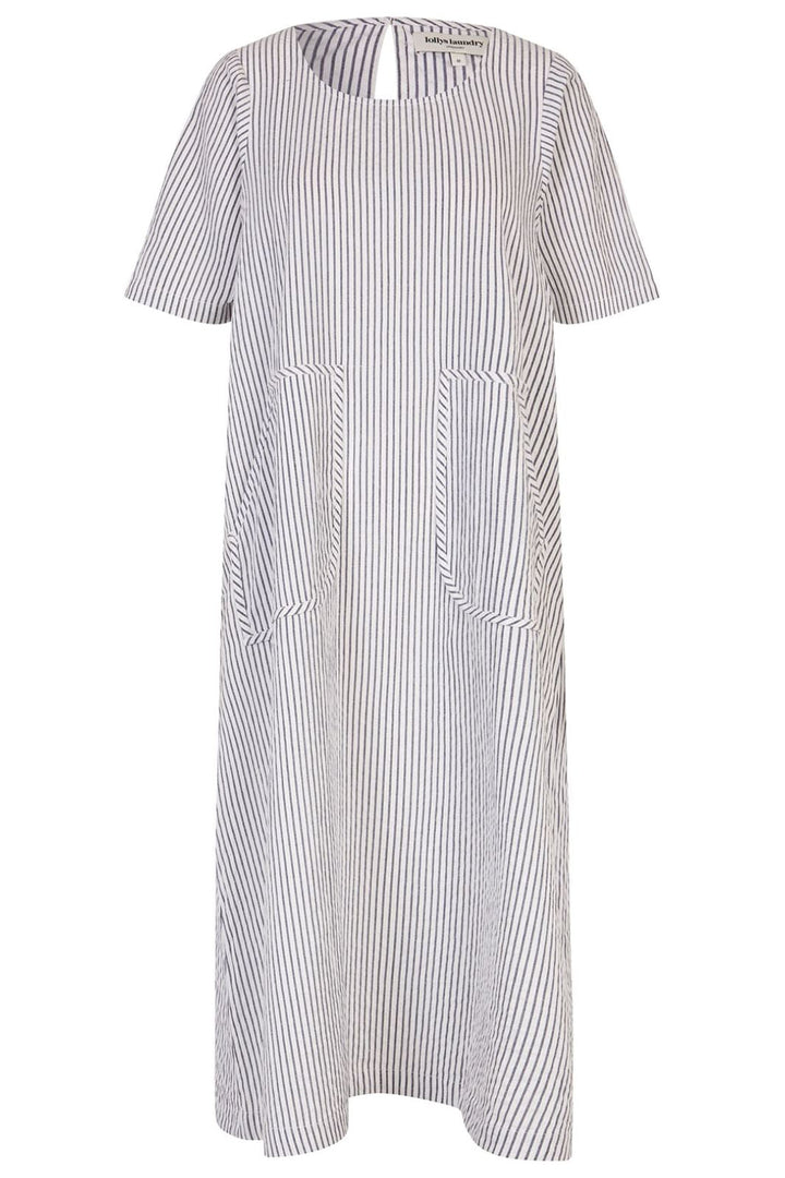 Lollys Laundry - LucasLL Midi Dress SS 24273-3069 - 80 Stripe Kjoler 