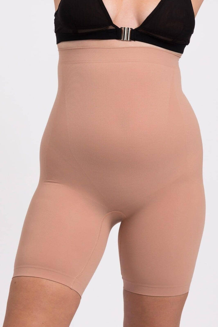 Lykkeland Ateliér - Alturra Highwaist Shaping Shorts - Tan Shorts 