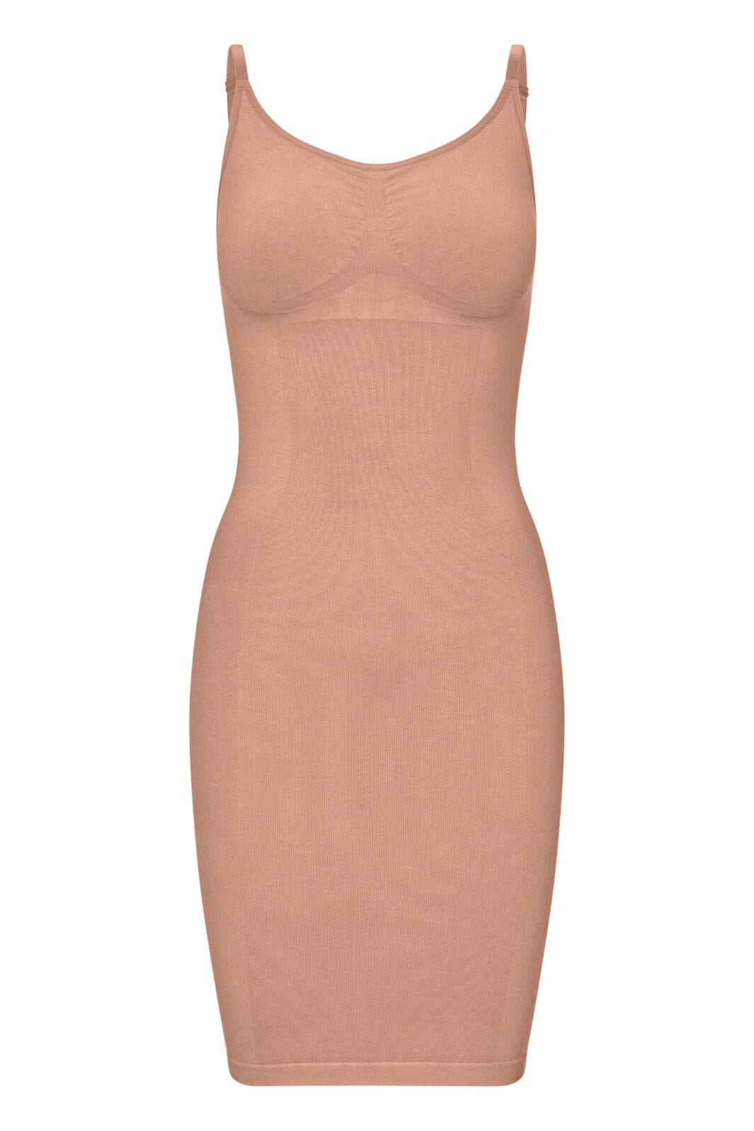 Lykkeland Ateliér - Second Skin Slip Dress - Tan Kjoler 