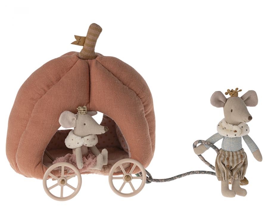 Maileg - Pumpkin Carriage, Mouse Legetøj 