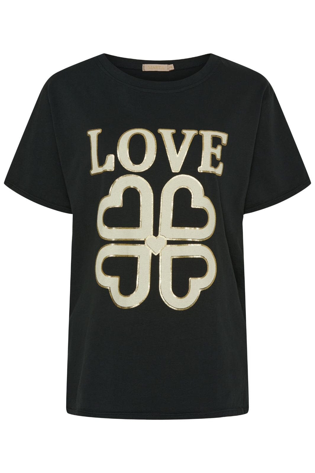 Marta Du Chateau - Mdcinge Tee .0532 Love Black - Black Love T-shirts 