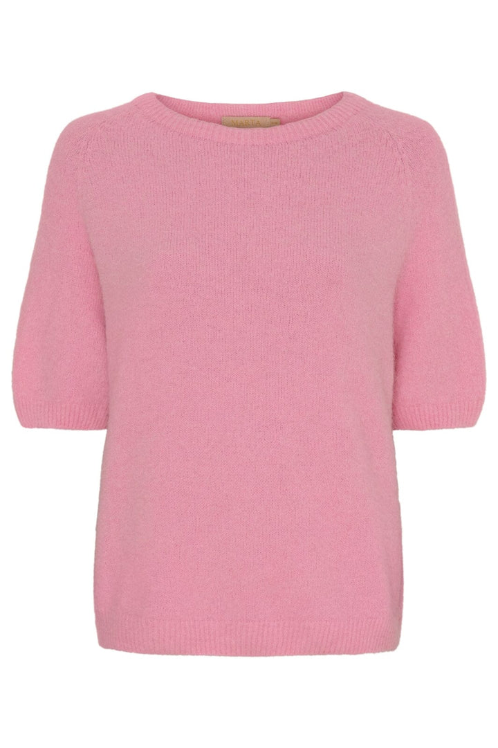 Marta Du Chateau - Mdclela Knit - Baby Pink Strikbluser 