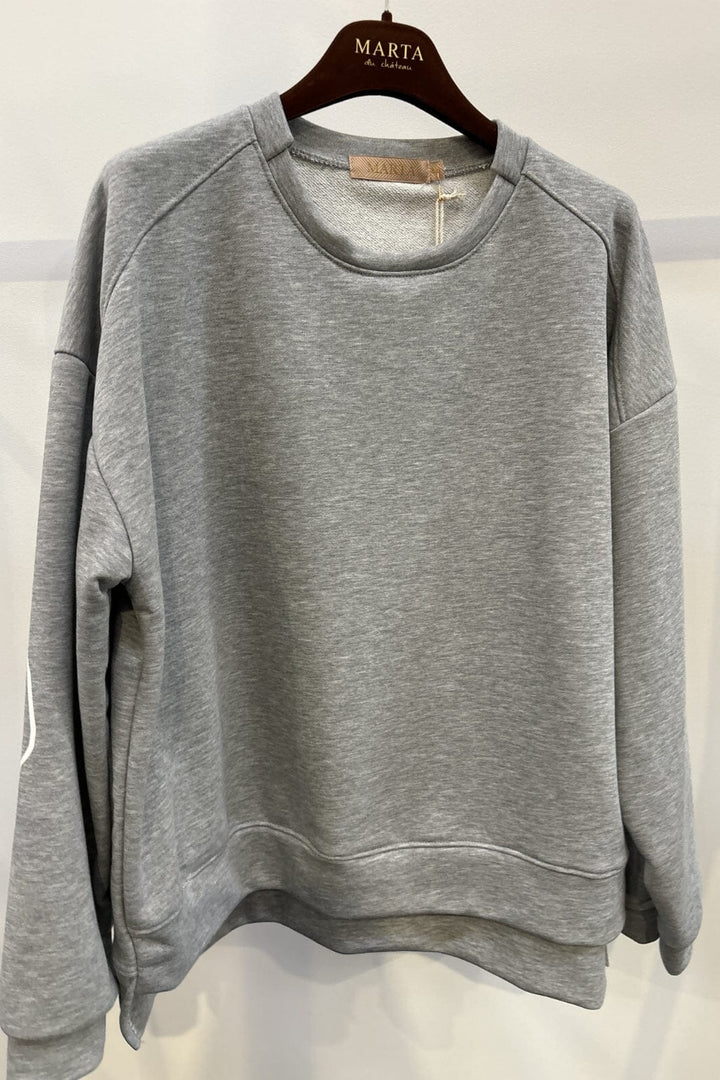 Marta Du Chateau - Mdcnadine Sweatshirt 69407 - Light Grey Sweatshirts 