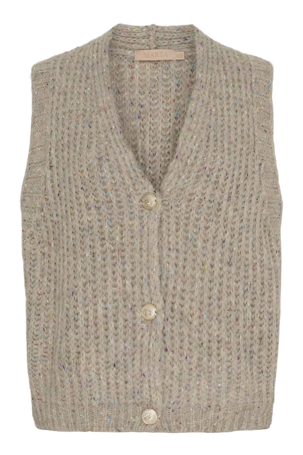 Marta Du Chateau - Mdcodile Knit A0029 - Beige