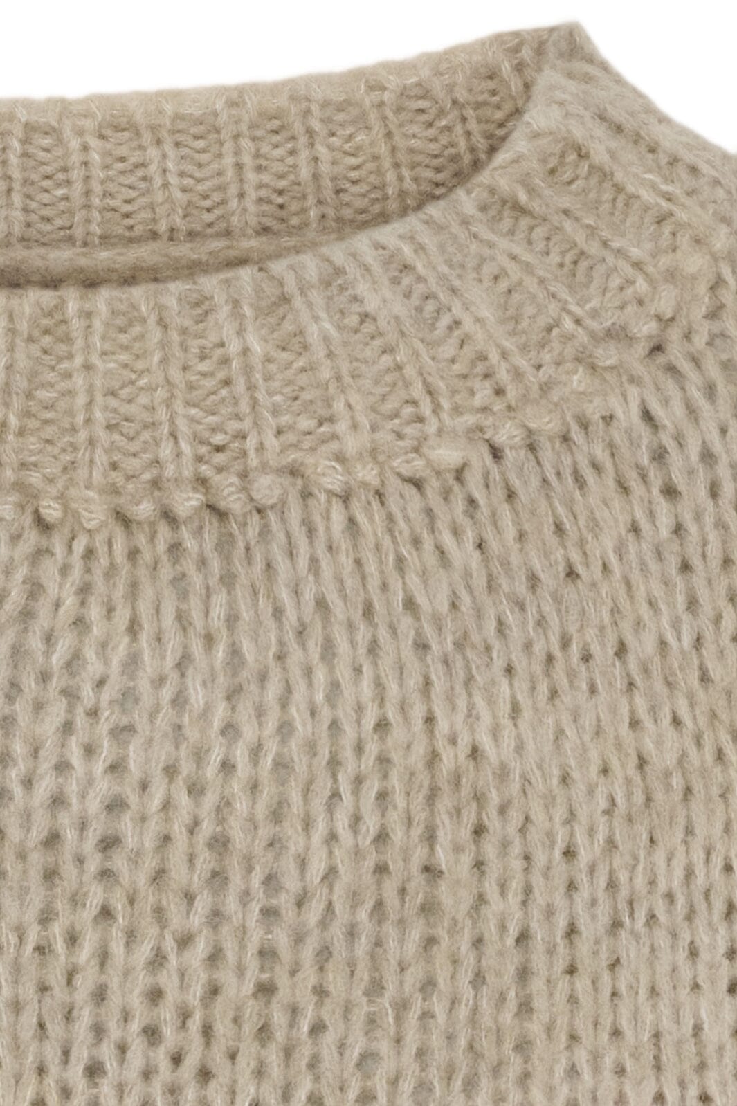 Marta Du Chateau - Mdcsandrine Knit 6022 - Beige Strikbluser 