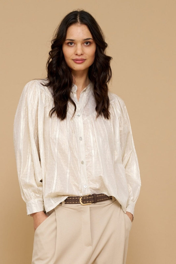 Marta Du Chateau - Mdctarah Shirt - Offwhite Skjorter 