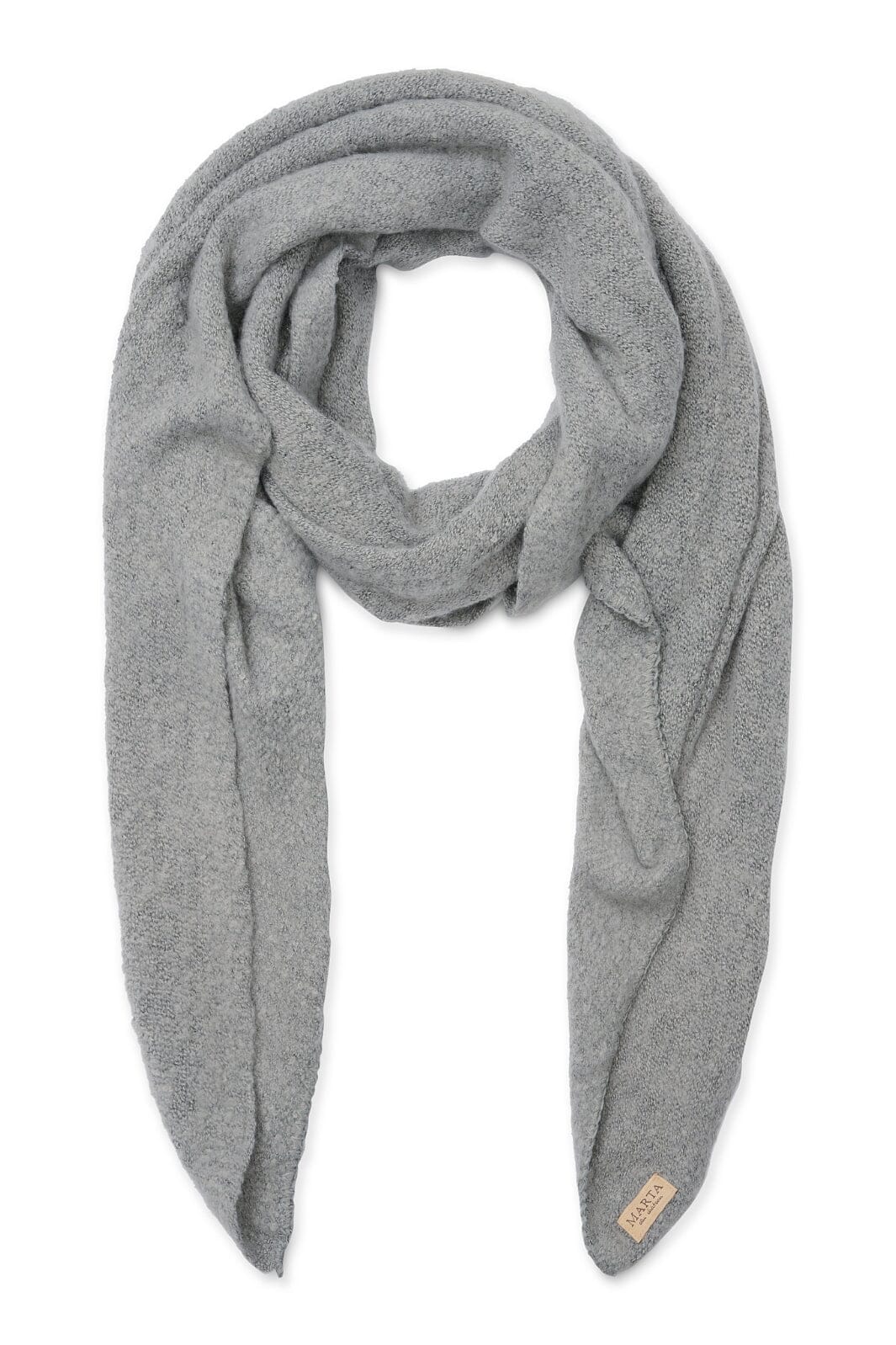 Marta Du Chateau - Scarf 194007 - Light Grey Melange Tørklæder 