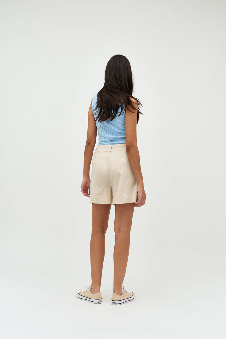 MbyM - Cristiana-M - H47 Natural Linen Shorts 