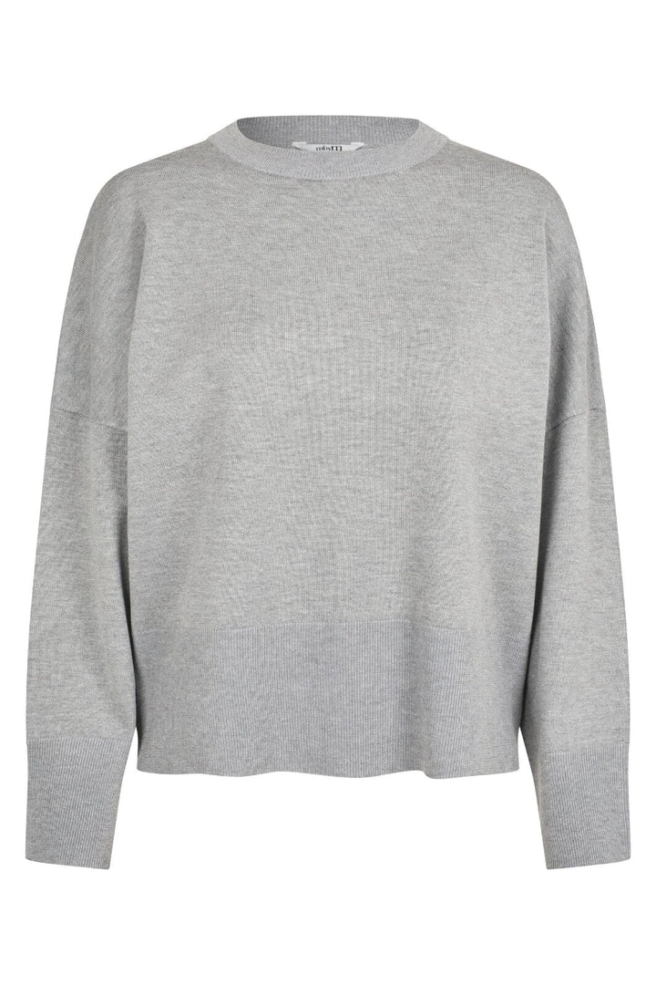 MbyM - Gillian - 604 Light Grey Melange Strikbluser 