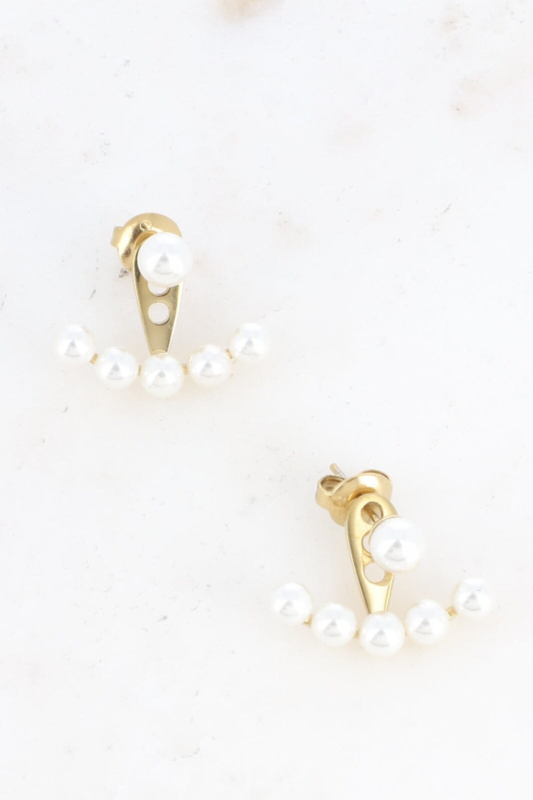 Mellow Moon - Bullet Earrings BM1291E0480 - White Øreringe 