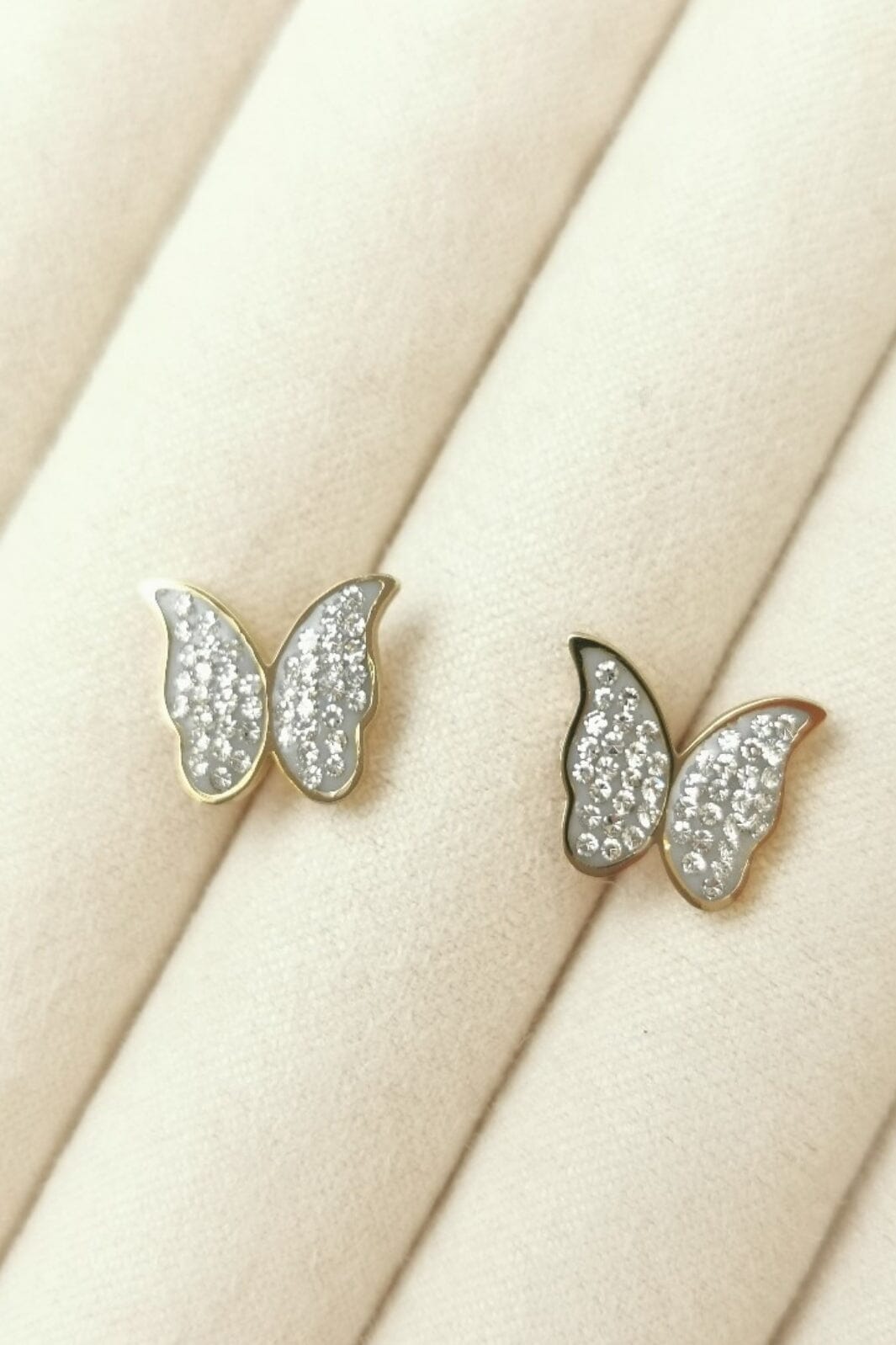 Mellow Moon - Butterfly Earring Jr-2248 - Forgyldt Øreringe 