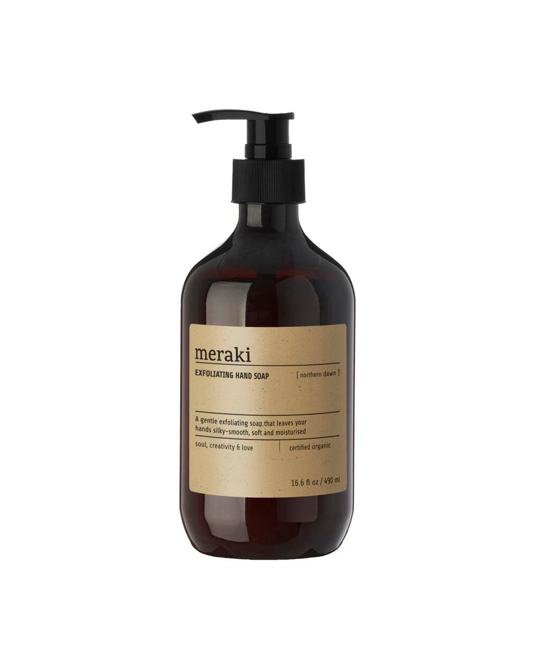 Meraki - Exfoliating hand soap, Northern dawn - 490 ml.