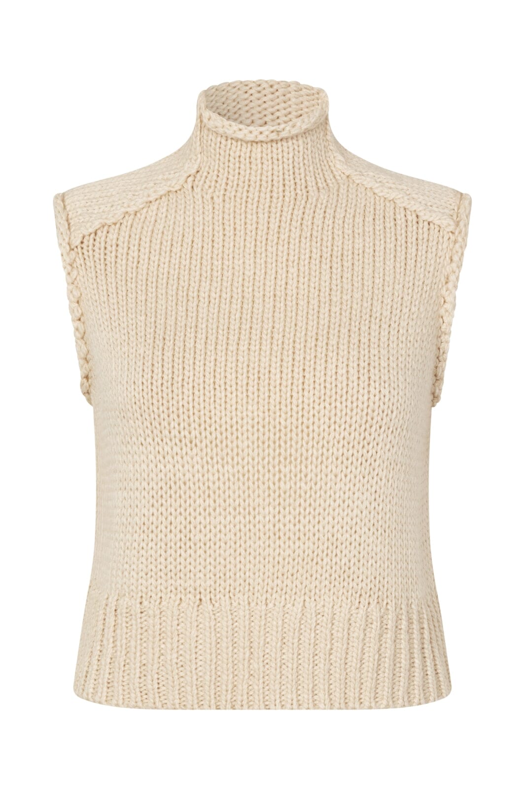 Modström - Felipemd Vest - 100 Summer Sand Strikbluser 