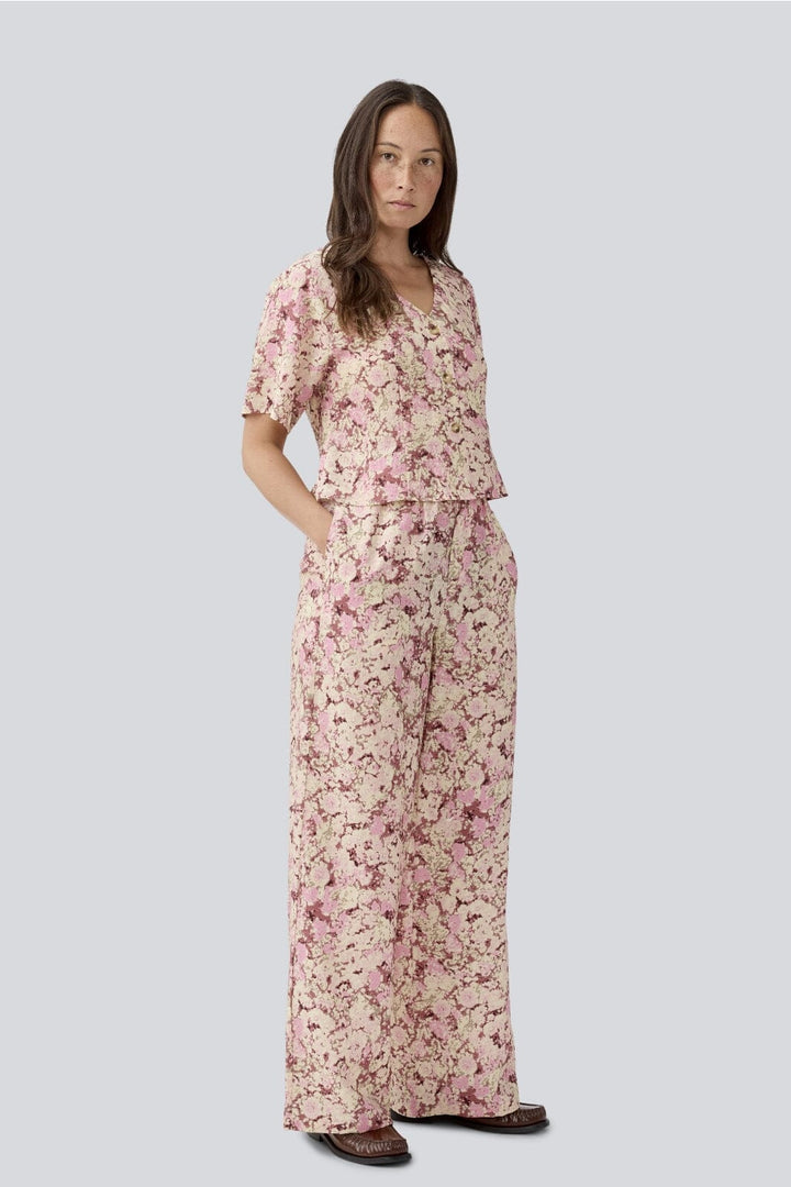 Modström - Meliamd Print Pants - 11507 Pink Blossom