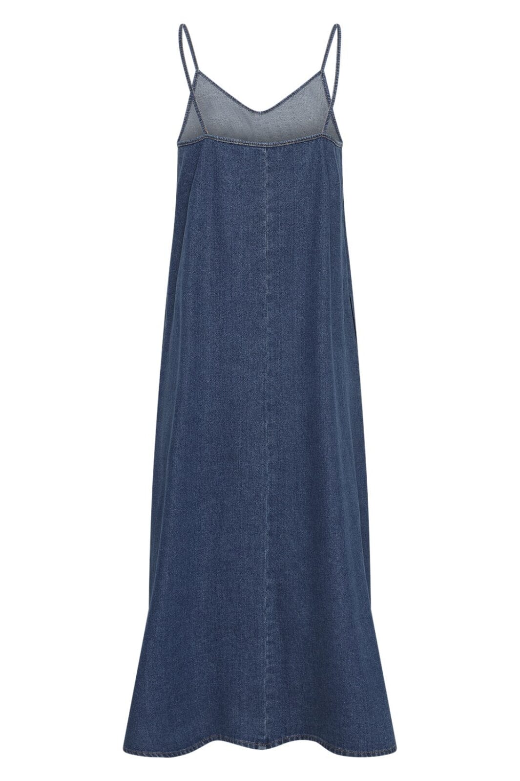 Moss Copenhagen - Mschjolene Elena Strap Dress 19039 - Mid Blue Wash Kjoler 