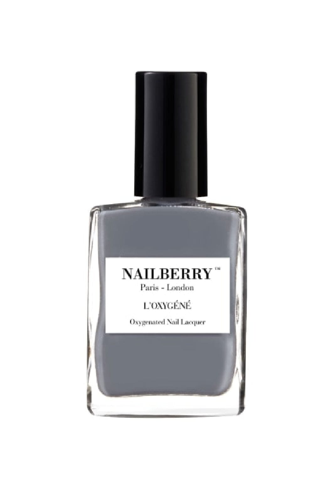 Nailberry - NAILBERRY Stone 15 ml - Oxygenated Classic Dark Grey Neglelak 