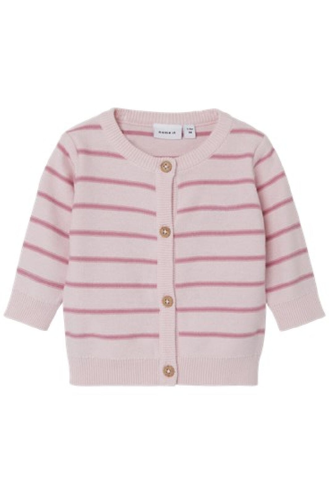 Name It - Nbffilelone Ls Knit Card - 4436439 Parfait Pink Strikbluser 