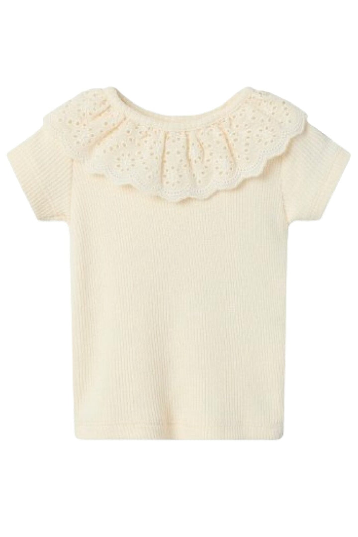 Name It - Nbfhelianay Ss Slim Top - 4648196 Buttercream T-shirts 