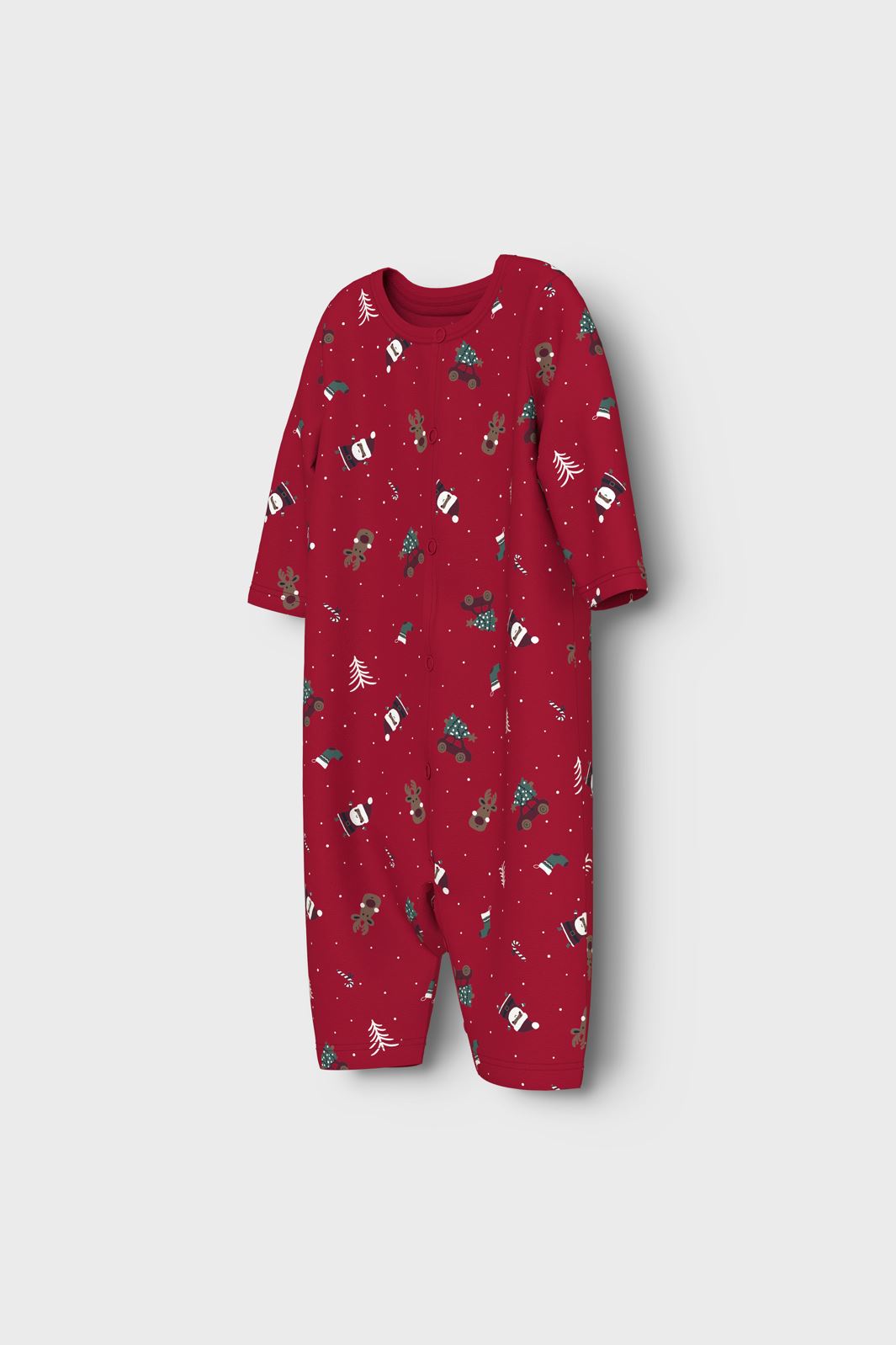 Name It - Nbnvismas Ls Nightsuit - 4668309 Jester Red Christmas Elements