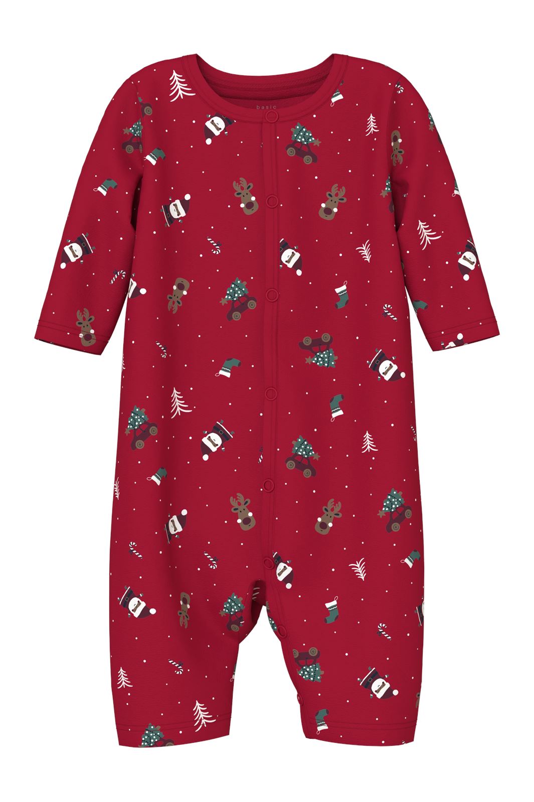 Name It - Nbnvismas Ls Nightsuit - 4668309 Jester Red Christmas Elements