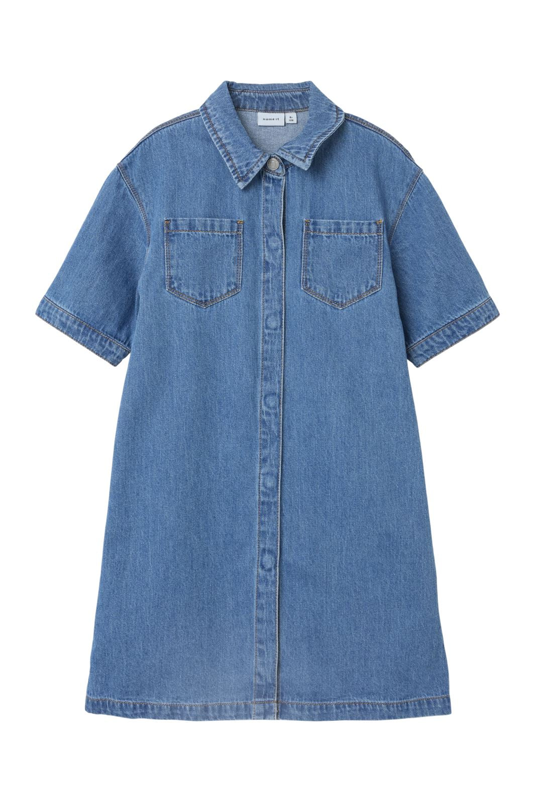 Name It - Nkfjannet Dress 8157-Ov D - 4692668 Medium Blue Denim