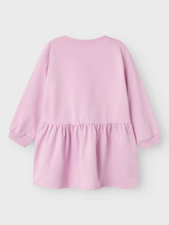 Name It - Nmfamira Peppapig Ls Swe Dress - 4567675 Pastel Lavender Kjoler 