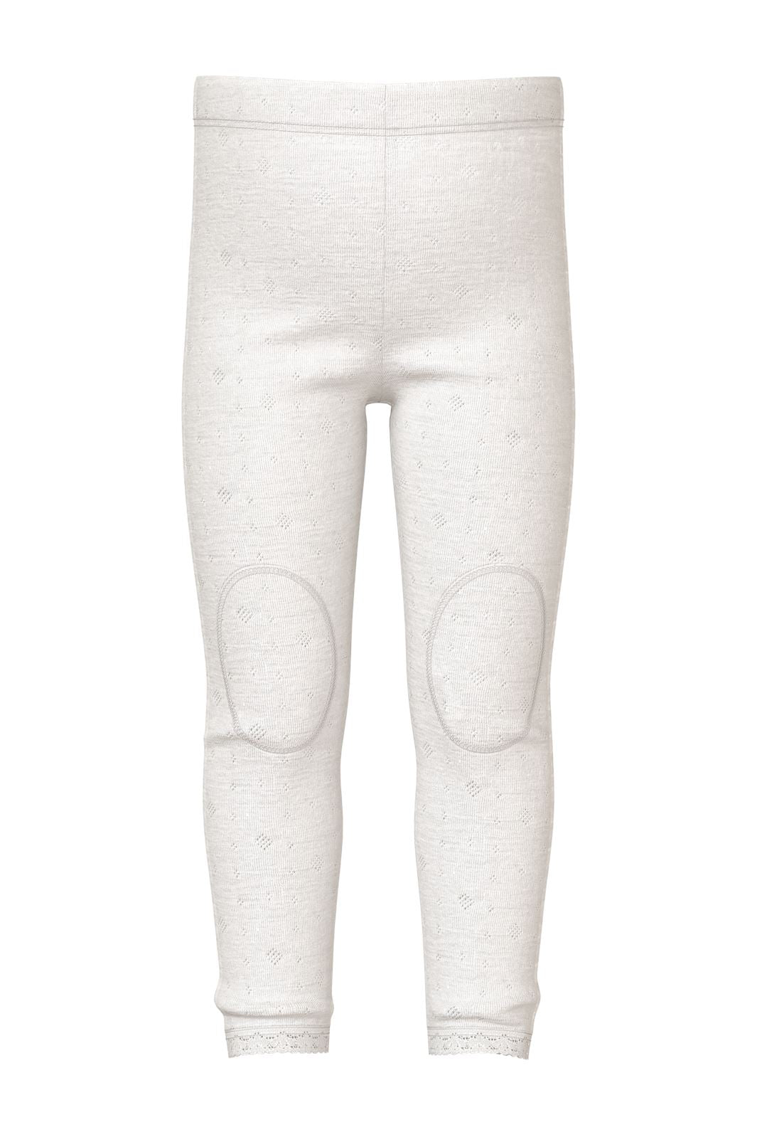 Name It - Nmfwang Wool Neddle Legging Solid - 4475086 Snow White