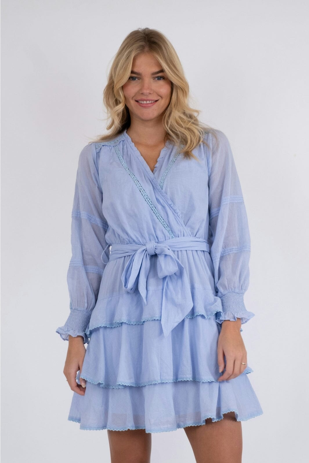 Neo Noir - Ada S Voile Dress - Light Blue Kjoler 