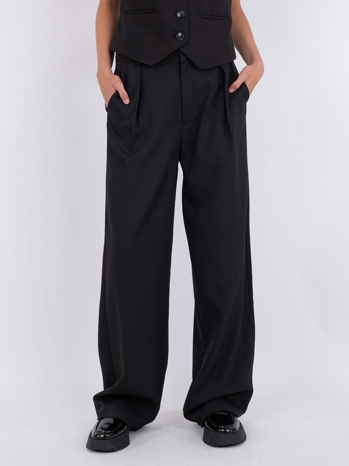 Neo Noir - Alessandra Melange Pants - Black