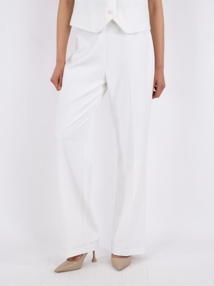 Neo Noir - Alice Melange Pants - White Bukser 