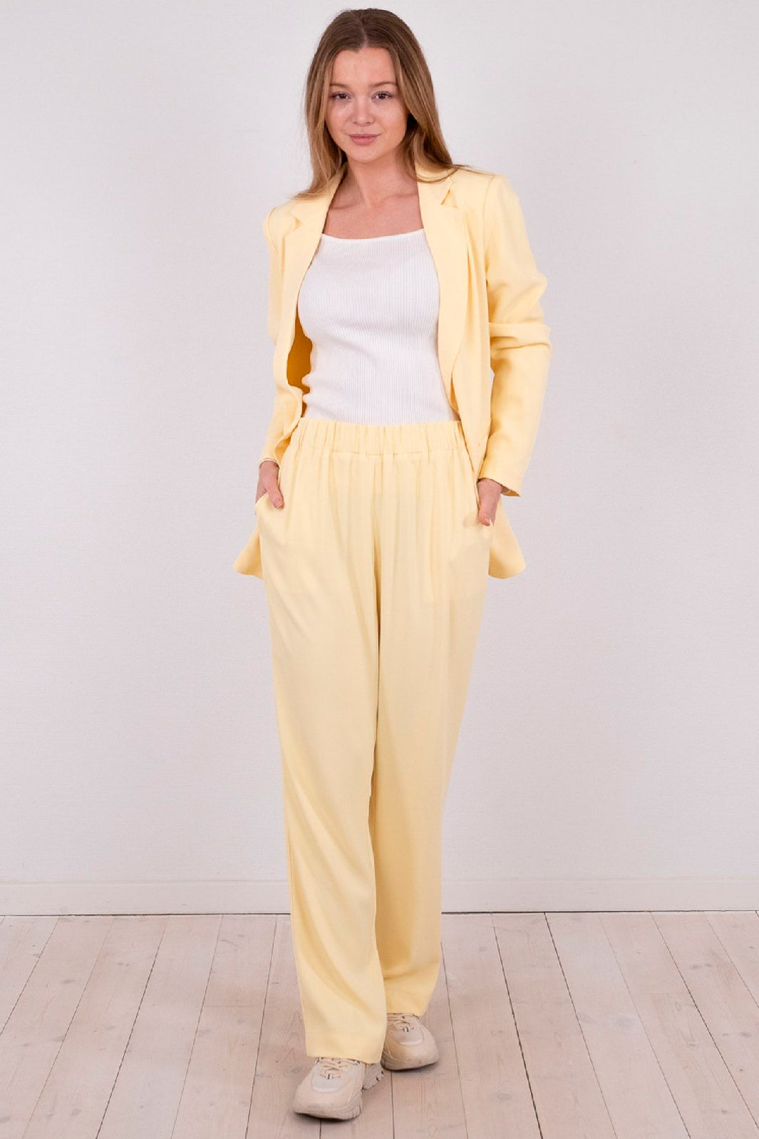 Neo Noir - Angelo Pants - Light Yellow Bukser 