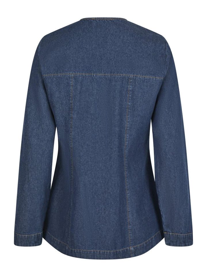 Neo Noir - Annie Denim Blouse - Dark Blue Skjorter 