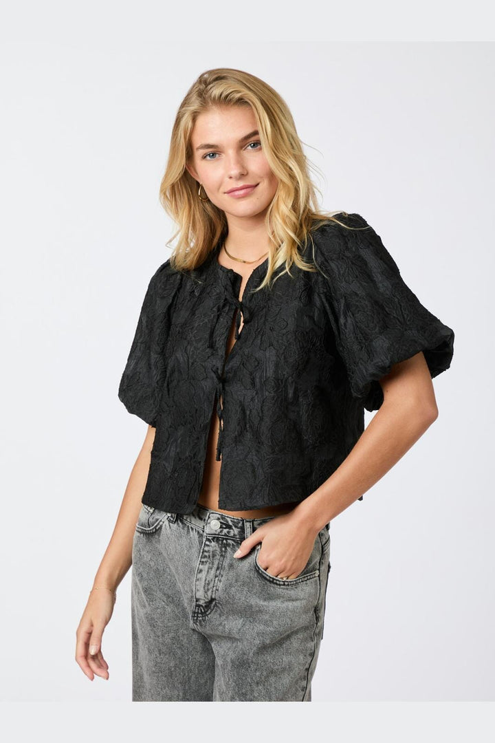 Neo Noir - Aska Jacquard Blouse - Black