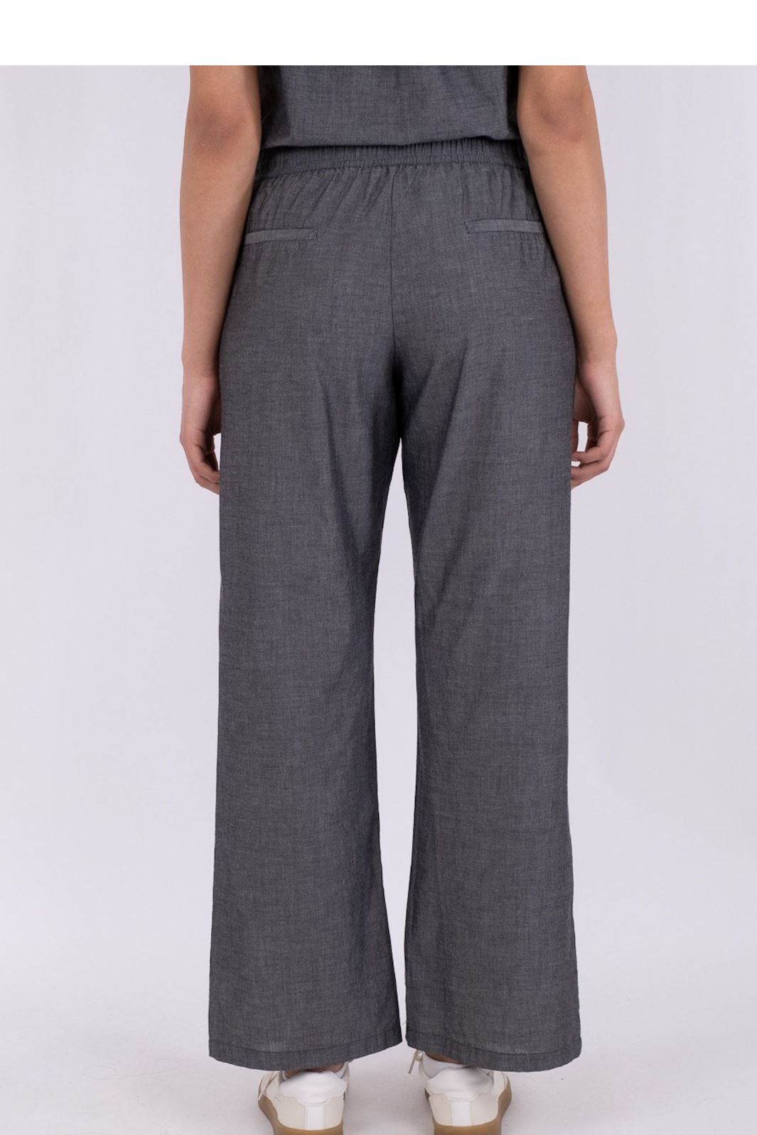 Neo Noir - Astra Chambray Pants - Black Bukser 