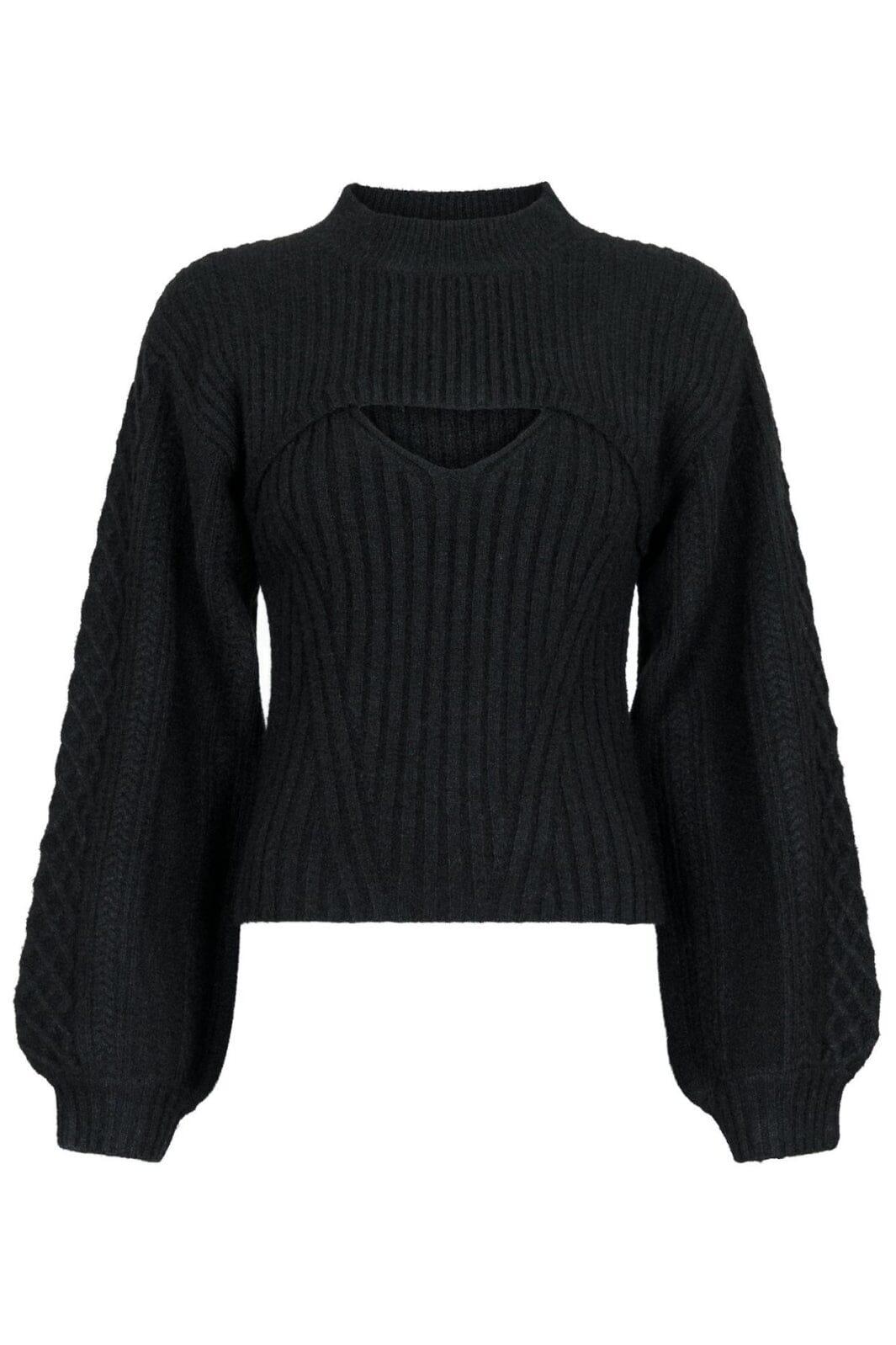 Neo Noir - Bonita Bolero Knit Blouse - Black Strikbluser 