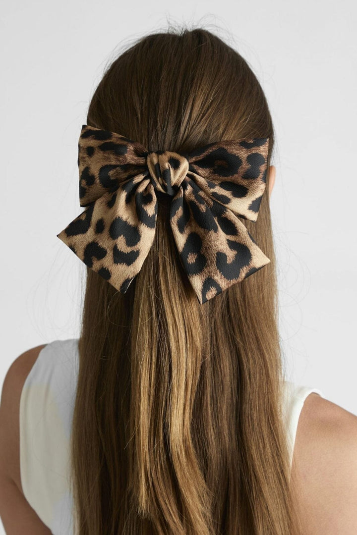 Neo Noir - Bow Hair Clip - Leopard Hårspænder 